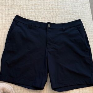 lululemon Men’s Navy ABC Classic fit warpstream shorts. 7” Size 33